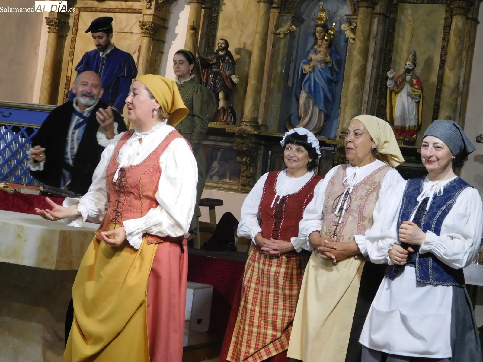 Representación de la obra 'Buscando a Nebrija' en la iglesia de Barbadillo