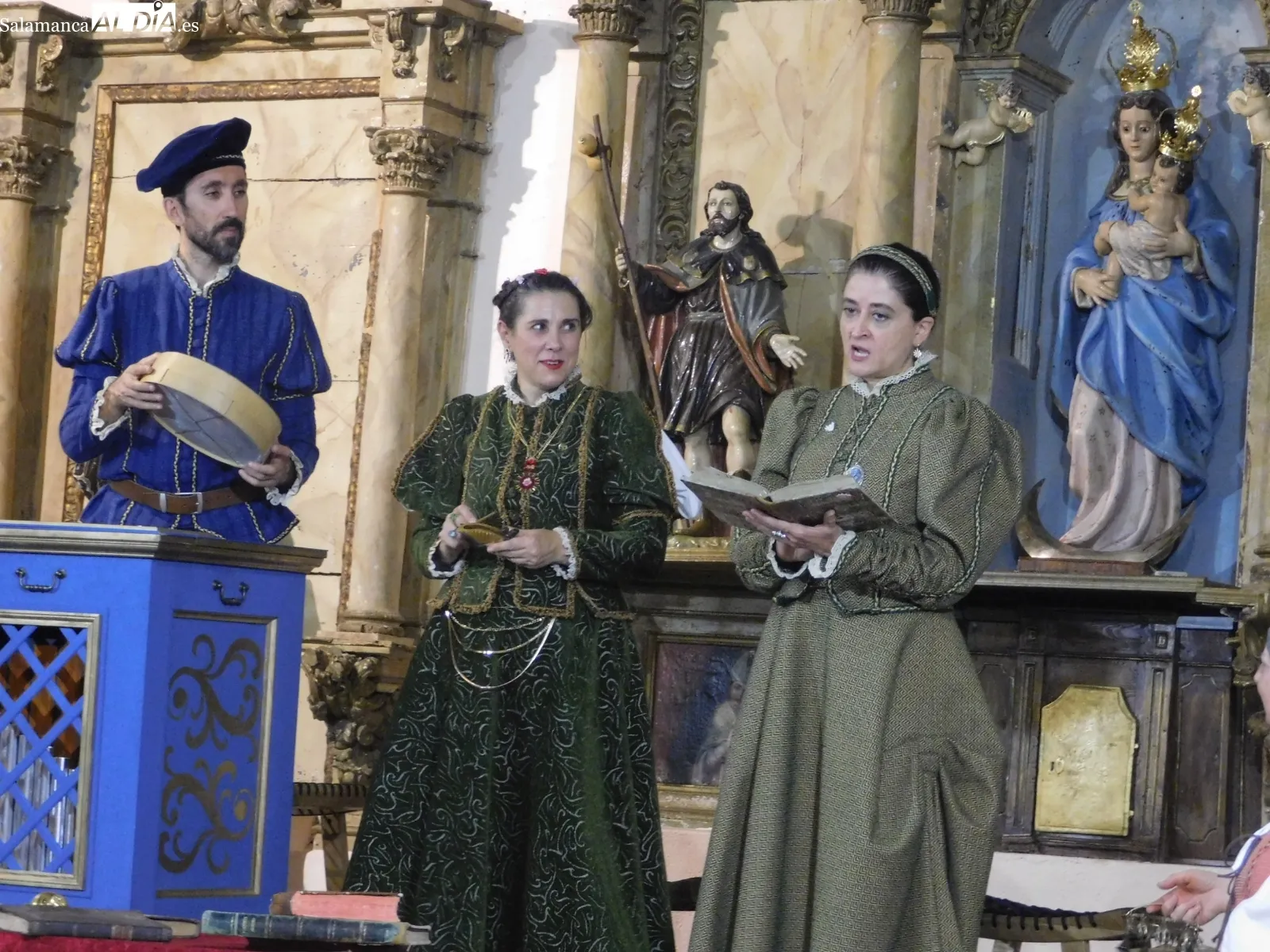 Representación de la obra 'Buscando a Nebrija' en la iglesia de Barbadillo