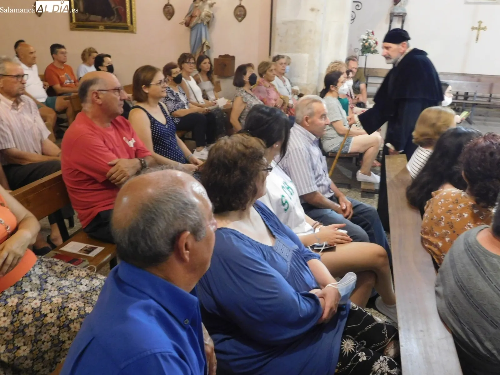 Representación de la obra 'Buscando a Nebrija' en la iglesia de Barbadillo