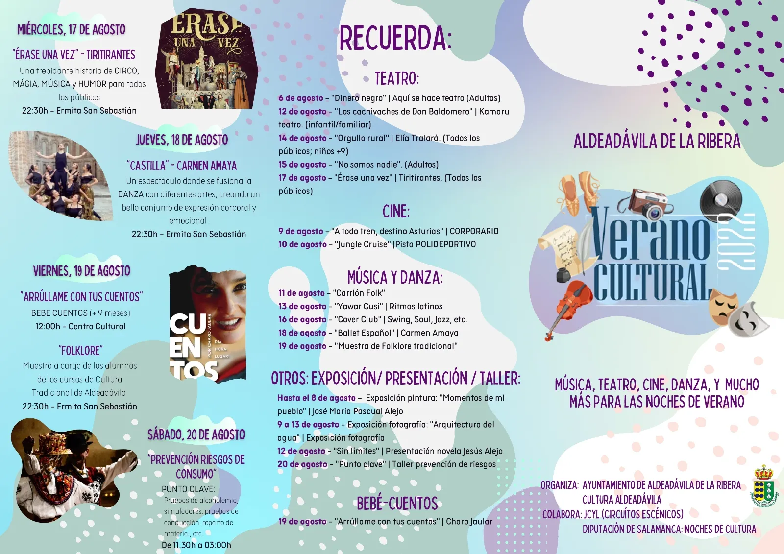 Foto 3 - Amplio programa cultural para el mes de agosto en Aldead&aacute;vila con hasta 17 citas