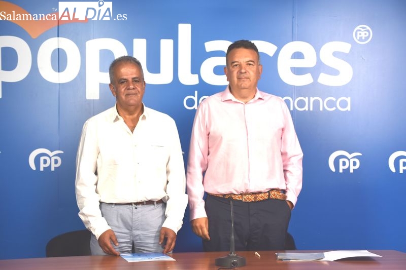 José María Sánchez y Raúl Hernández, procuradores salmantinos del PP | Foto: Vanesa Martins