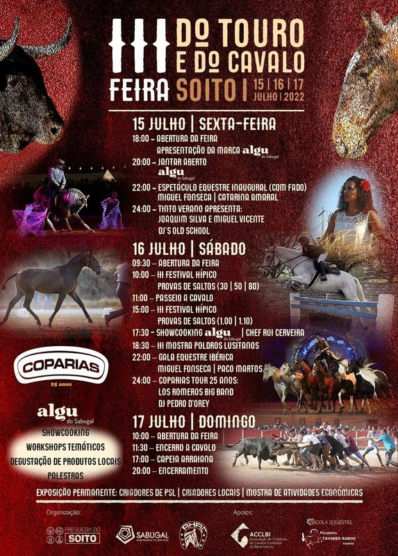 La III Feria del Toro y del Caballo se celebra en la localidad portuguesa de Soito (Sabugal)