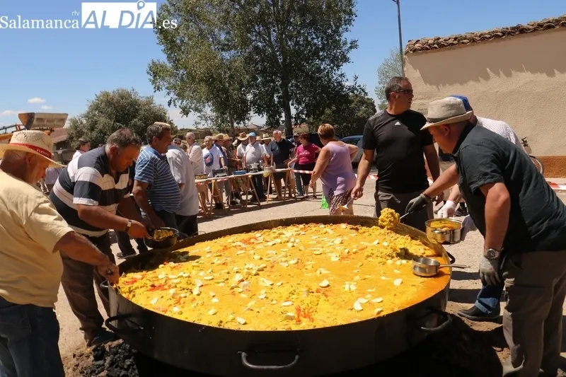 Paella fin de fiestas de 900 raciones en Sobradillo / CORRAL