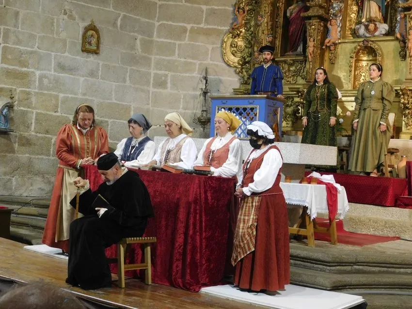 Representación de 'Buscando a Nebrija' en la iglesia parroquial de Monleras