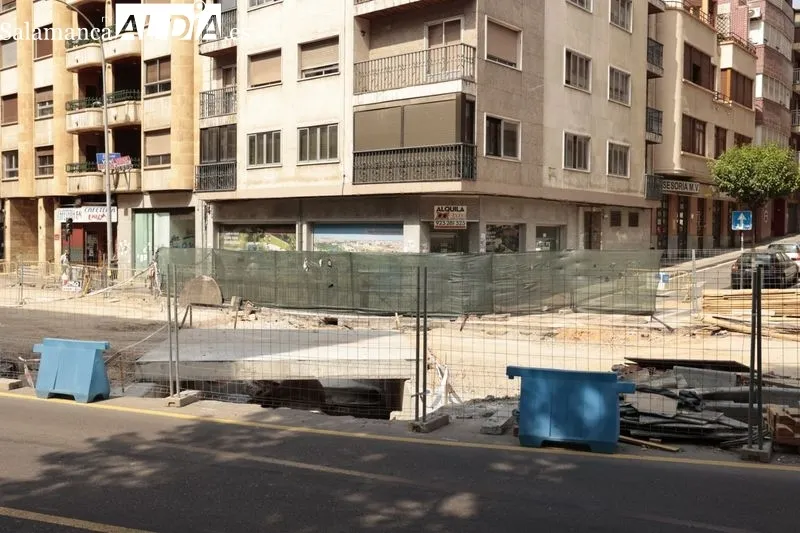 Obras en la calle Álvaro Gil. Foto de David Sañudo