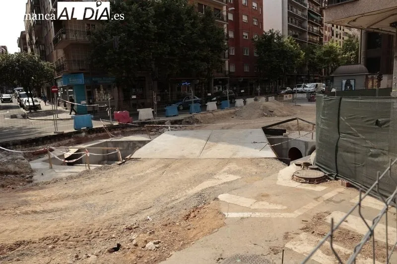 Obras en la calle Álvaro Gil. Foto de David Sañudo
