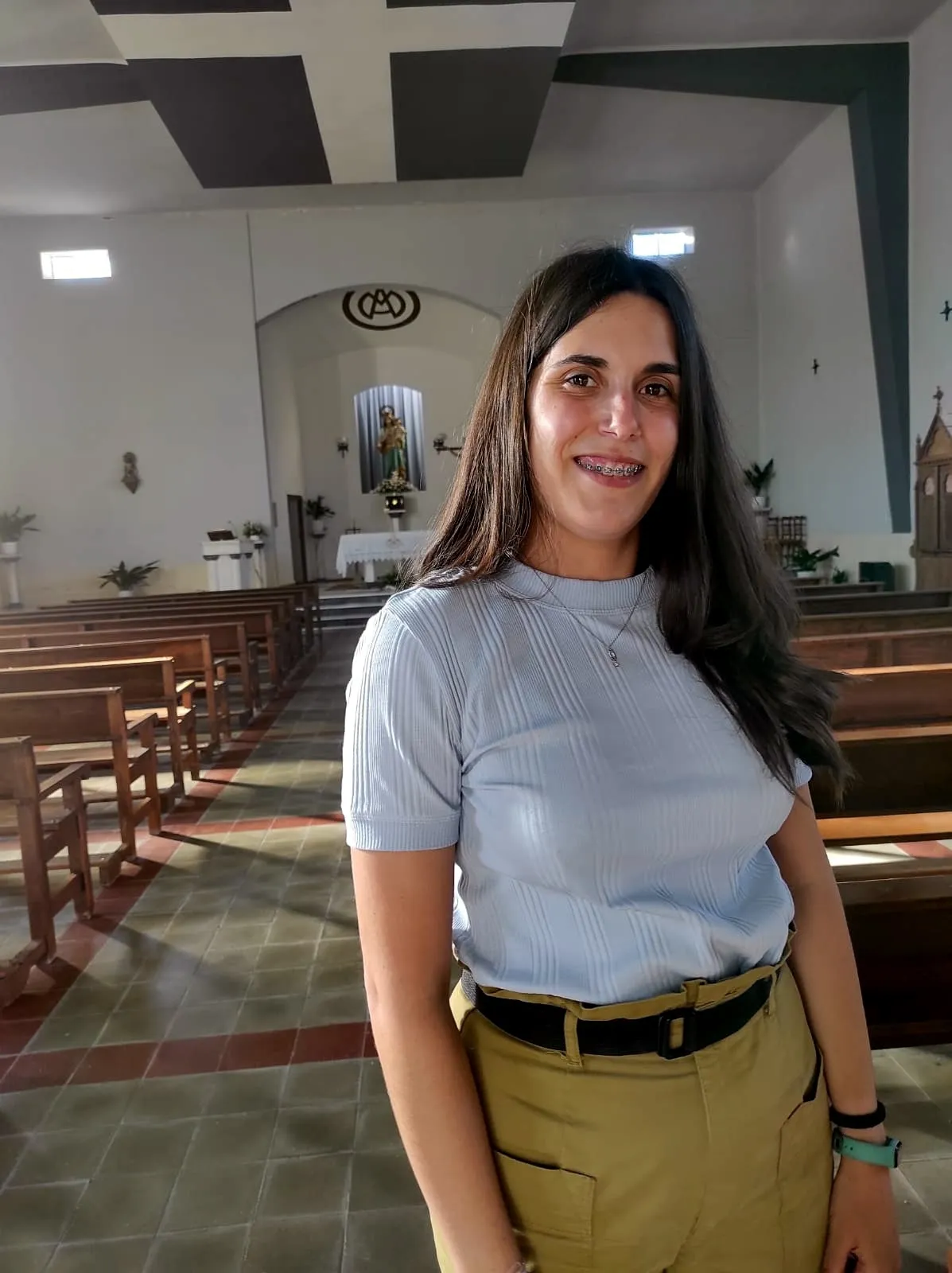 La salmantina Elena Palacios y otros compañeros en Puyo