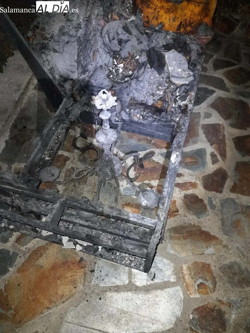 Estado en el que quedóp el interior de la vivienda