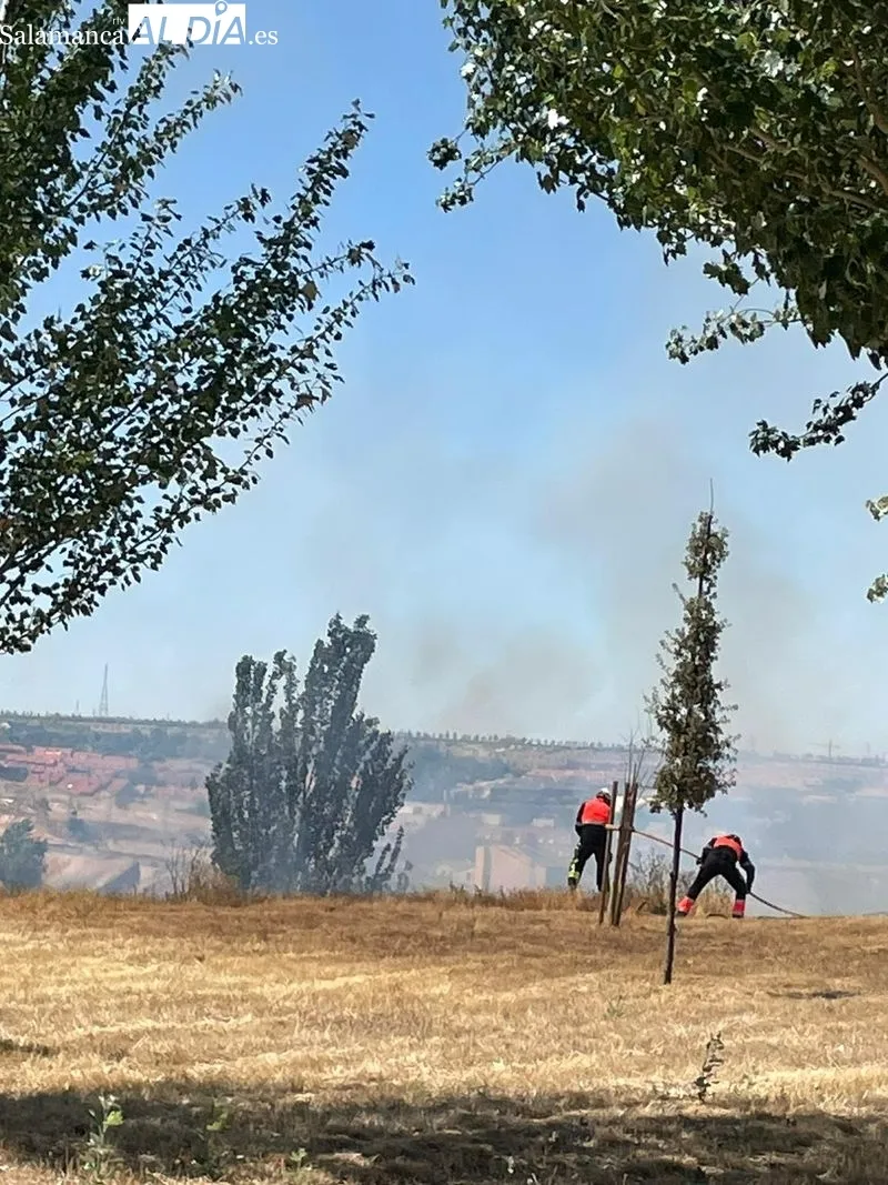 Foto 6 - El barrio del Zurgu&eacute;n sufre un incendio con columnas de humo visibles a gran distancia