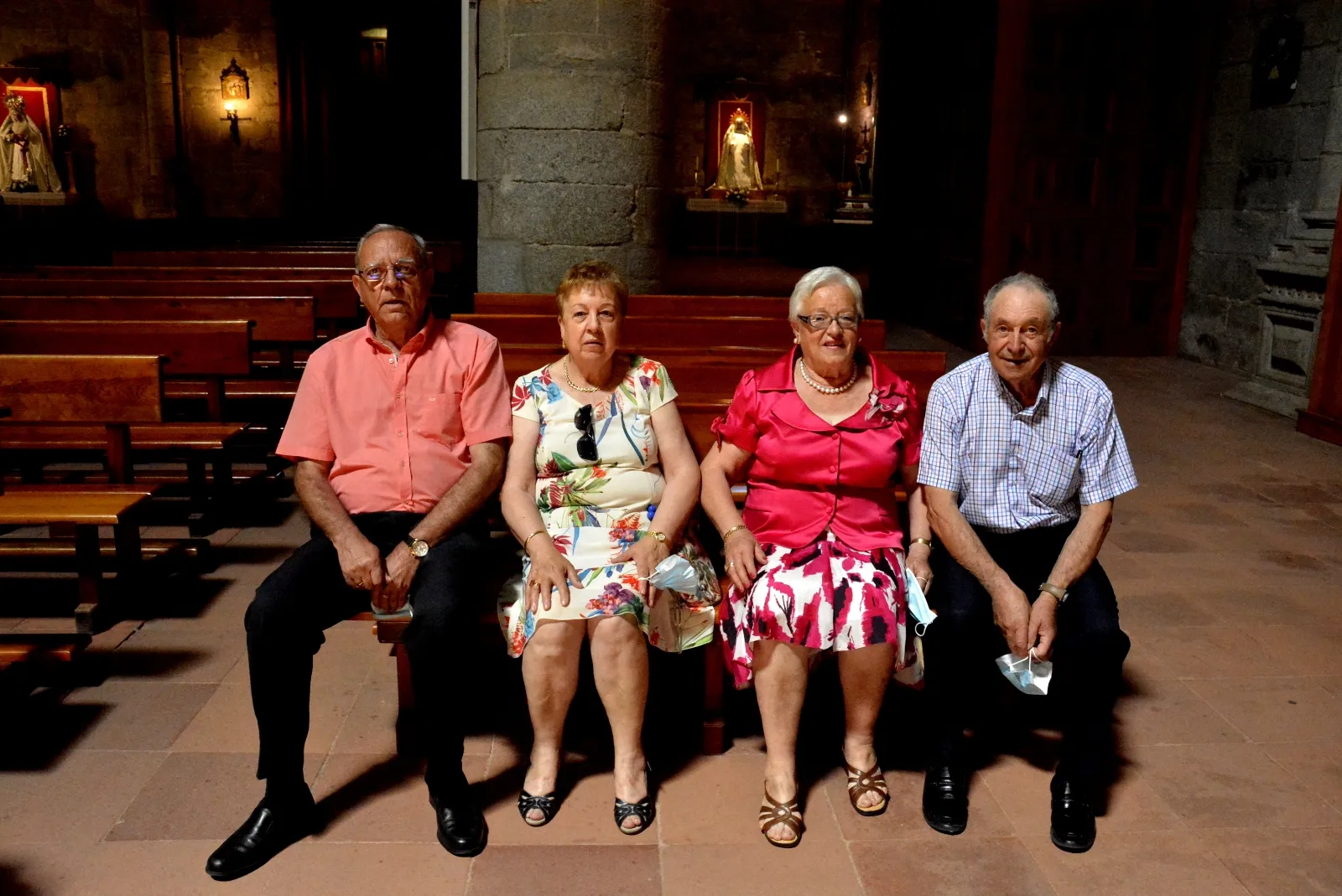 La iglesia parroquial acogía la celebración de las Bodas de Oro para los matrimonios de la comarca