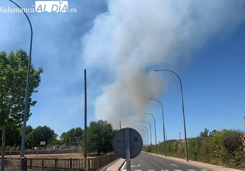 Foto 12 - El barrio del Zurgu&eacute;n sufre un incendio con columnas de humo visibles a gran distancia
