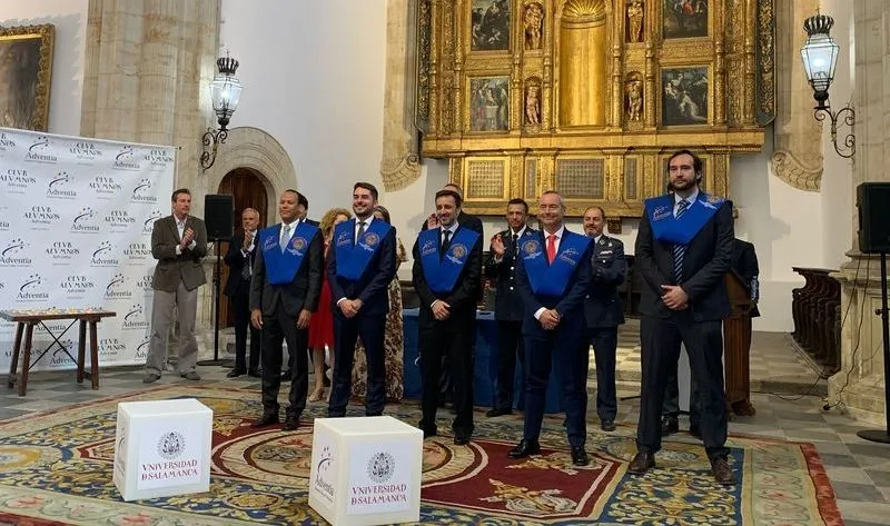Graduación de los alumnos de la escuela de pilotos de Adventia en Salamanca. Foto Adventia