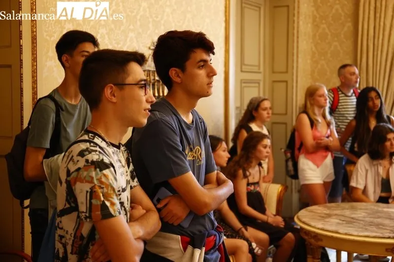 Visita al Ayuntamiento de alumnos y profesores de la escuela Central Bucks de Doylestown-Pennsylvania. Foto de David Sañudo