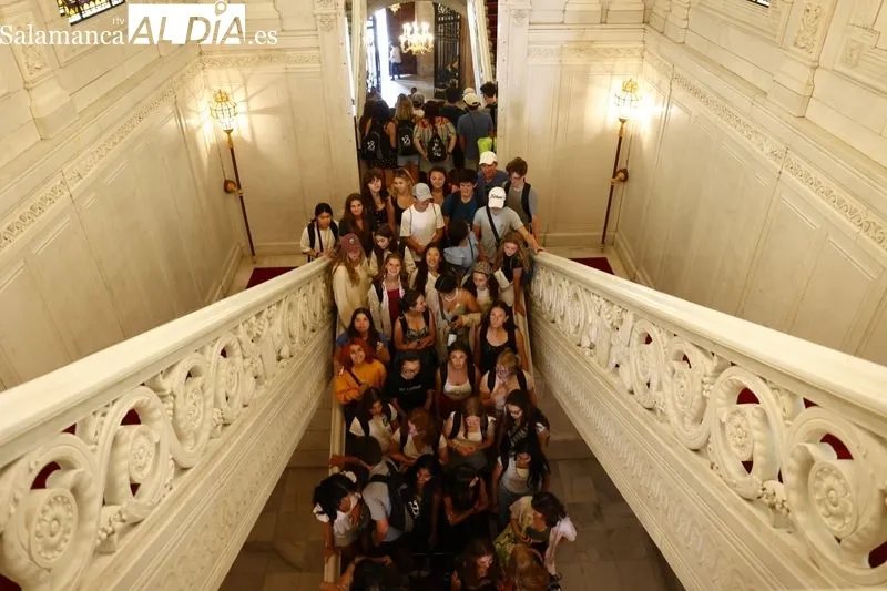 Visita al Ayuntamiento de alumnos y profesores de la escuela Central Bucks de Doylestown-Pennsylvania. Foto de David Sañudo