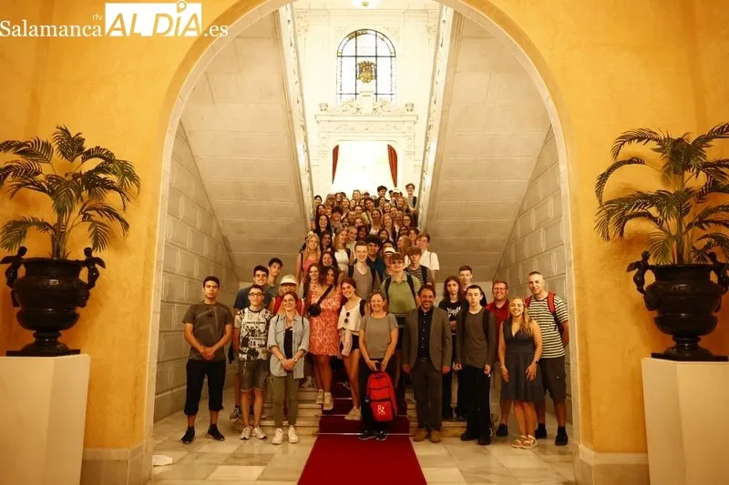 Visita al Ayuntamiento de alumnos y profesores de la escuela Central Bucks de Doylestown-Pennsylvania. Foto de David Sañudo