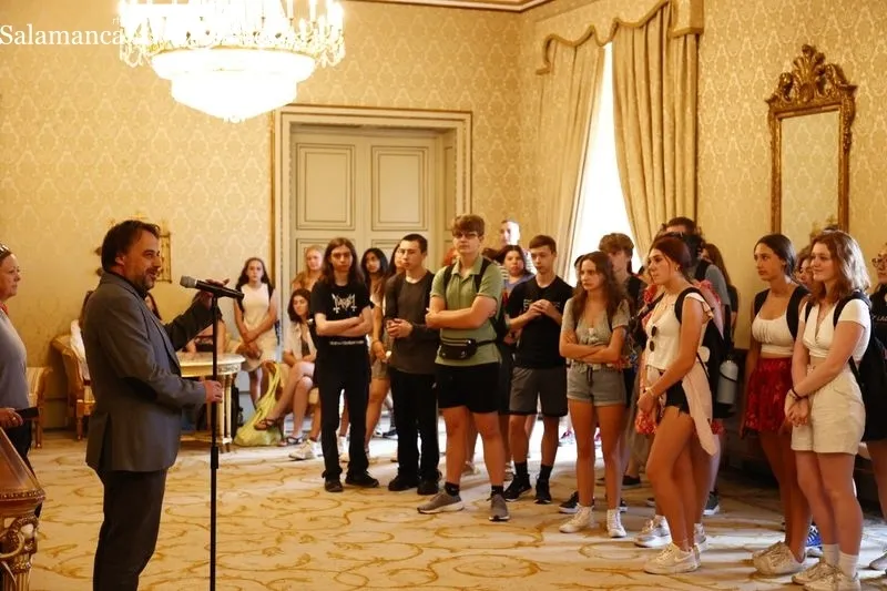 Visita al Ayuntamiento de alumnos y profesores de la escuela Central Bucks de Doylestown-Pennsylvania. Foto de David Sañudo