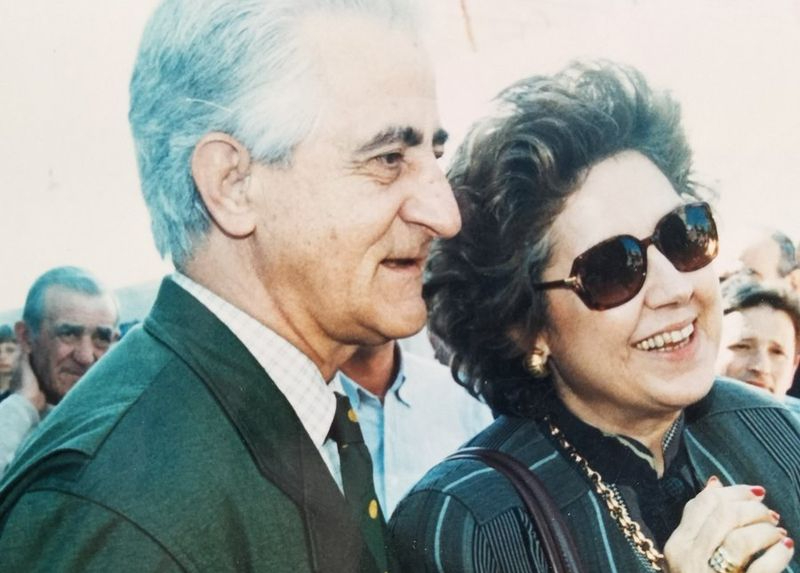 Santiago Martín 'El Viti' junto a su mujer, Mari Carmen García Cobaleda. Foto: Glorieta Digital 