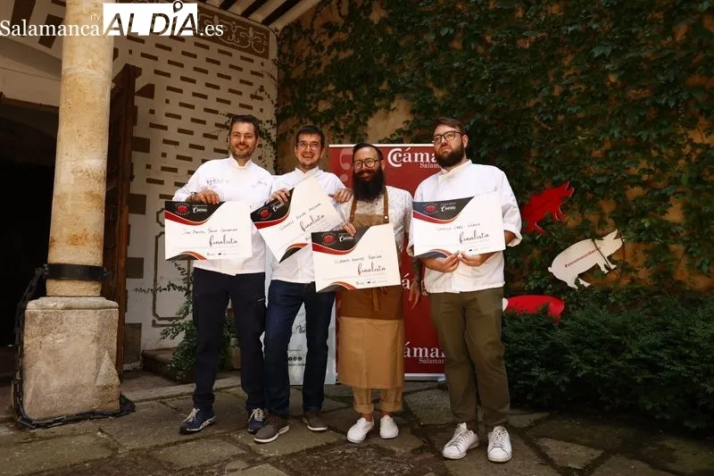 Elección de los finalistas del IV Concurso Internacional de Cocina con Ibérico, en la Cámara de Comercio. Foto de David Sañudo
