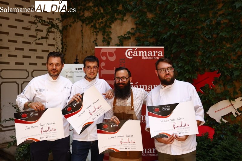 Elección de los finalistas del IV Concurso Internacional de Cocina con Ibérico, en la Cámara de Comercio. Foto de David Sañudo