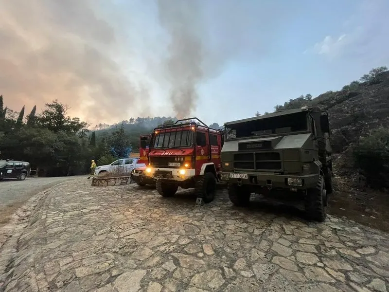 Fotos tomadas anoche en el entorno del Monasterio de Batuecas
