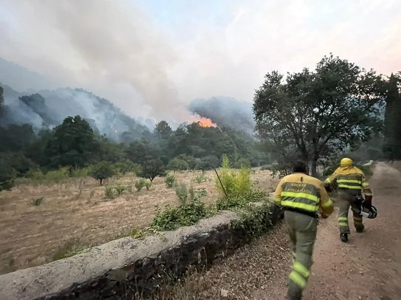 Fotos tomadas anoche en el entorno del Monasterio de Batuecas