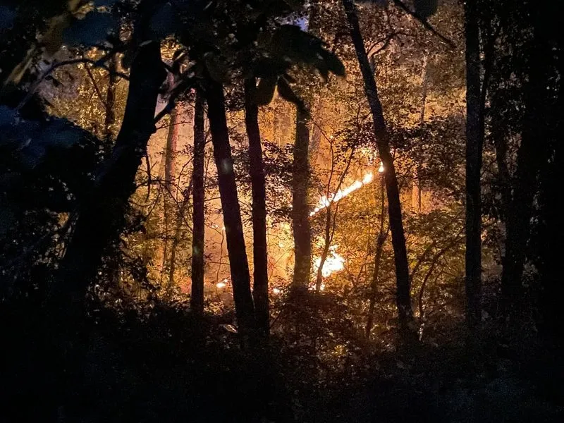Fotos tomadas anoche en el entorno del Monasterio de Batuecas