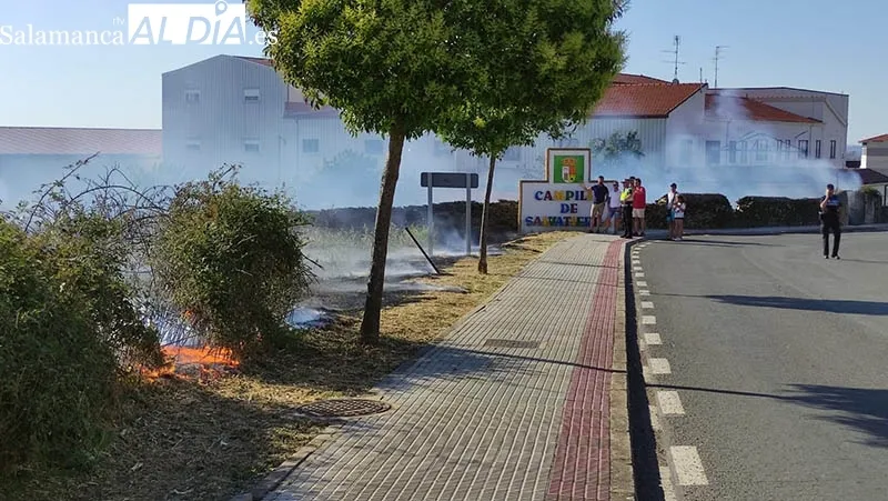 Foto 7 - Los bomberos de Guijuelo sofocan un incendio en la zona periurbana