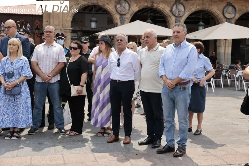 Acto organizado en la Plaza Mayor, con motivo del 25 aniversario del asesinato de Miguel Ángel Blanco