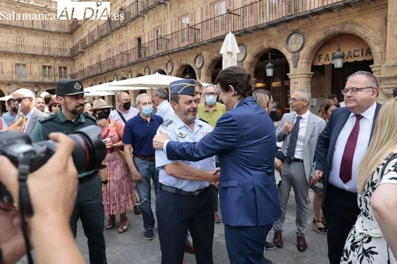 Acto organizado en la Plaza Mayor, con motivo del 25 aniversario del asesinato de Miguel Ángel Blanco