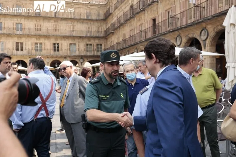 Acto organizado en la Plaza Mayor, con motivo del 25 aniversario del asesinato de Miguel Ángel Blanco