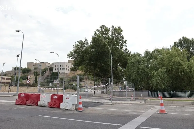 Obras en el puente Sánchez Fabrés. Foto de David Sañudo