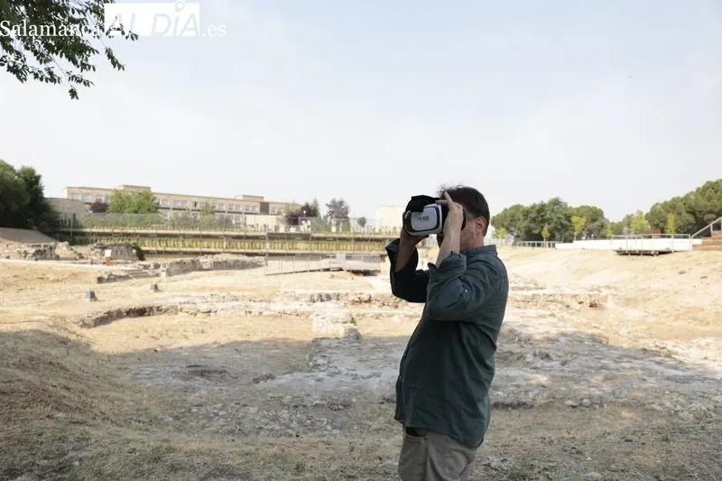 Presentación de estos nuevos recursos turísticos vinculados al patrimonio y a la arqueología en la zona del Botánico. Foto de David Sañudo