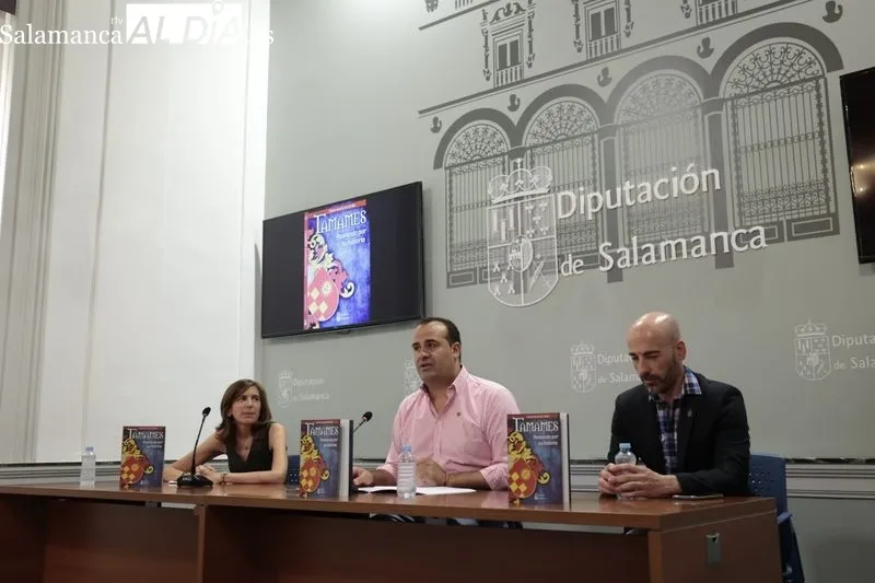 Acto en la Diputación de Salamanca para presentar el libro 'Tamames. Paseando por su historia'. Foto de David Sañudo