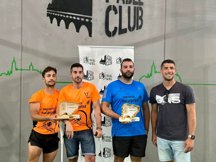 Los peñarandinos Jorge Casas y Jaime y Alberto Ontiyuelo se proclaman campeones del Torneo de Pádel de la Diputación 