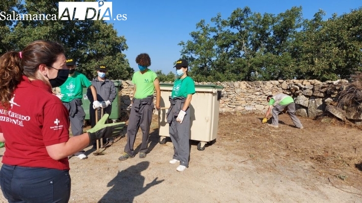 Imagen del voluntariado ambiental celebrado el año pasado en Hinojosa de Duero y Saldeana