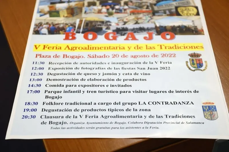 Presentación de la Feria Agroalimentaria y de las Tradiciones de Bogajo en la Diputación de Salamanca / DAVID SAÑUDO