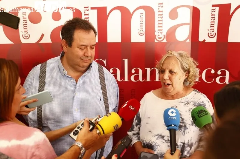 Reunión de la Cámara de Salamanca y la subdelegada del Gobierno. Fotos: David Sañudo