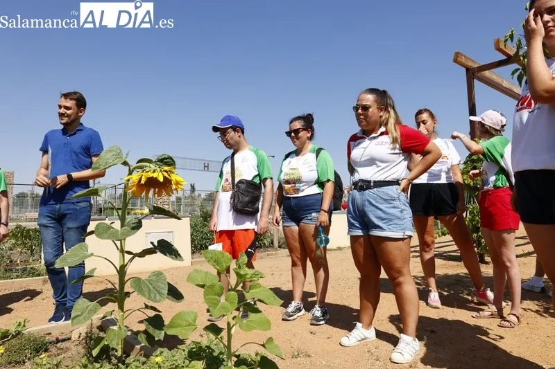 Visita del alcalde de Salamanca a la semicolonia urbana de Aviva 