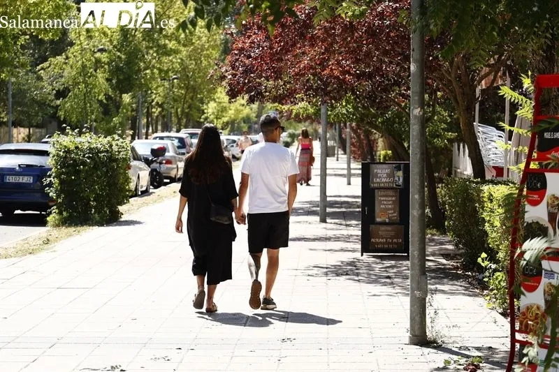 Paseantes y deportistas, esta mañana de domingo en La Aldehuela