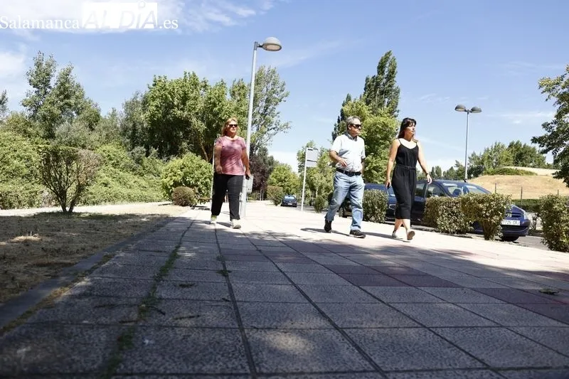 Paseantes y deportistas, esta mañana de domingo en La Aldehuela