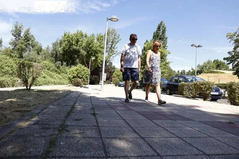 Paseantes y deportistas, esta mañana de domingo en La Aldehuela