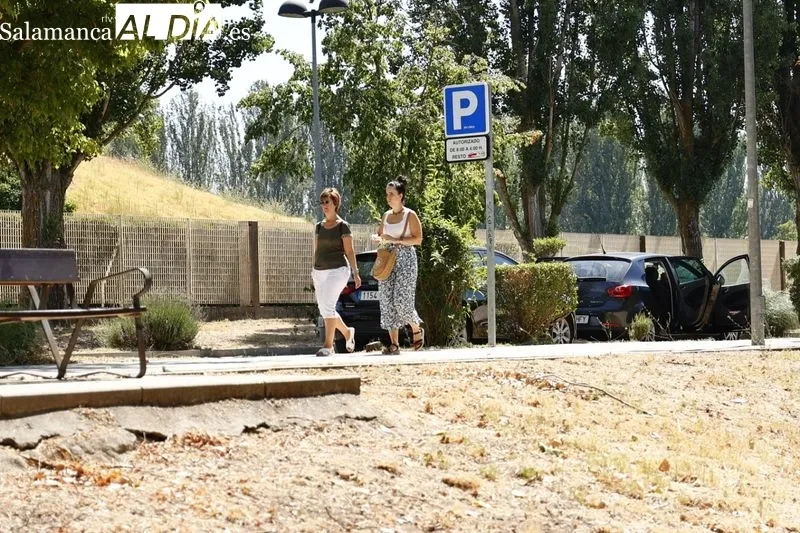 Paseantes y deportistas, esta mañana de domingo en La Aldehuela