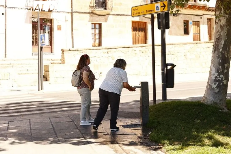 Buen ambiente, pese al calor, en el centro de la capital salmantina