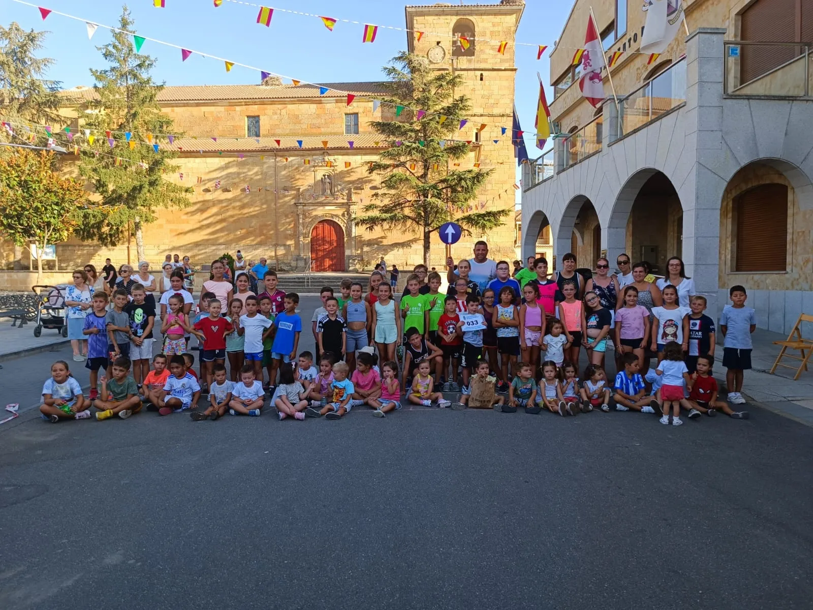 Babilafuente celebraba este martes una original carrera popular