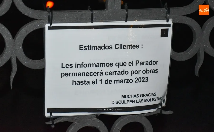 Foto 2 - El Parador permanecer&aacute; cerrado hasta marzo por las obras de reforma del edificio