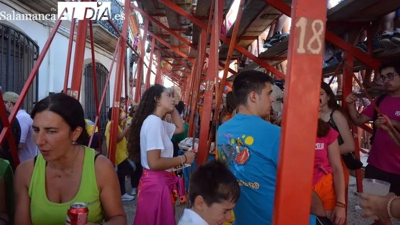 El coso taurino montado en la Plaza acogió el primer festival taurino de las fiestas