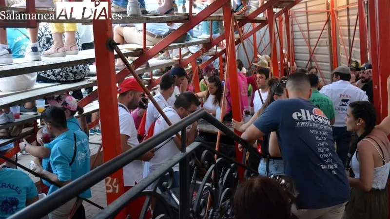 El coso taurino montado en la Plaza acogió el primer festival taurino de las fiestas