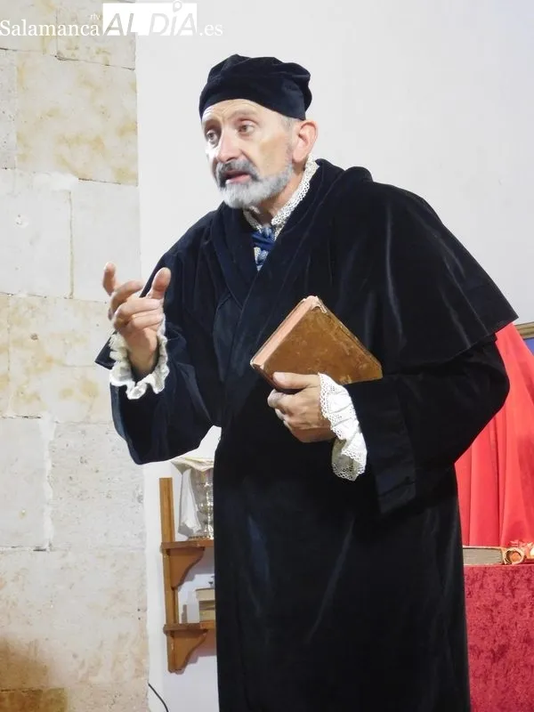 Representación en Golpejas de la obra 'Buscando a Nebrija' por el grupo Lazarillo de Tormes 