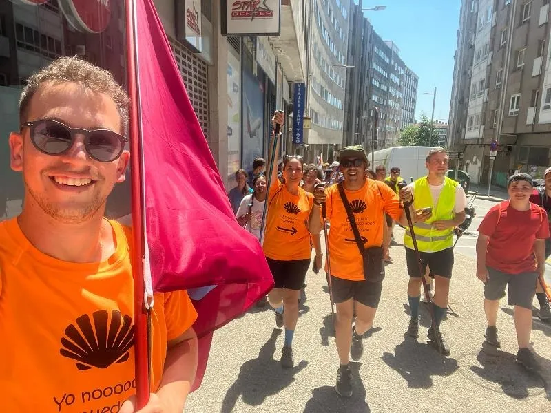 Foto 4 - Llegan a Santiago de Compostela los j&oacute;venes peregrinos de la Di&oacute;cesis de Ciudad Rodrigo