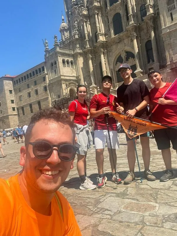 Foto 3 - Llegan a Santiago de Compostela los j&oacute;venes peregrinos de la Di&oacute;cesis de Ciudad Rodrigo